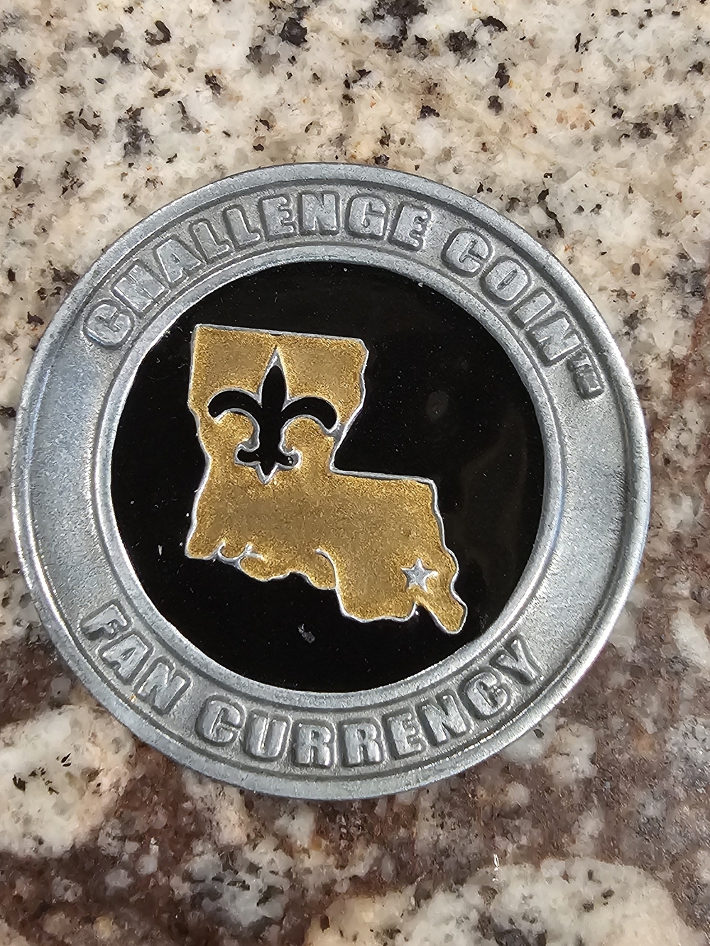 NFL Challenge Coin - Gold & Silver with Black Center